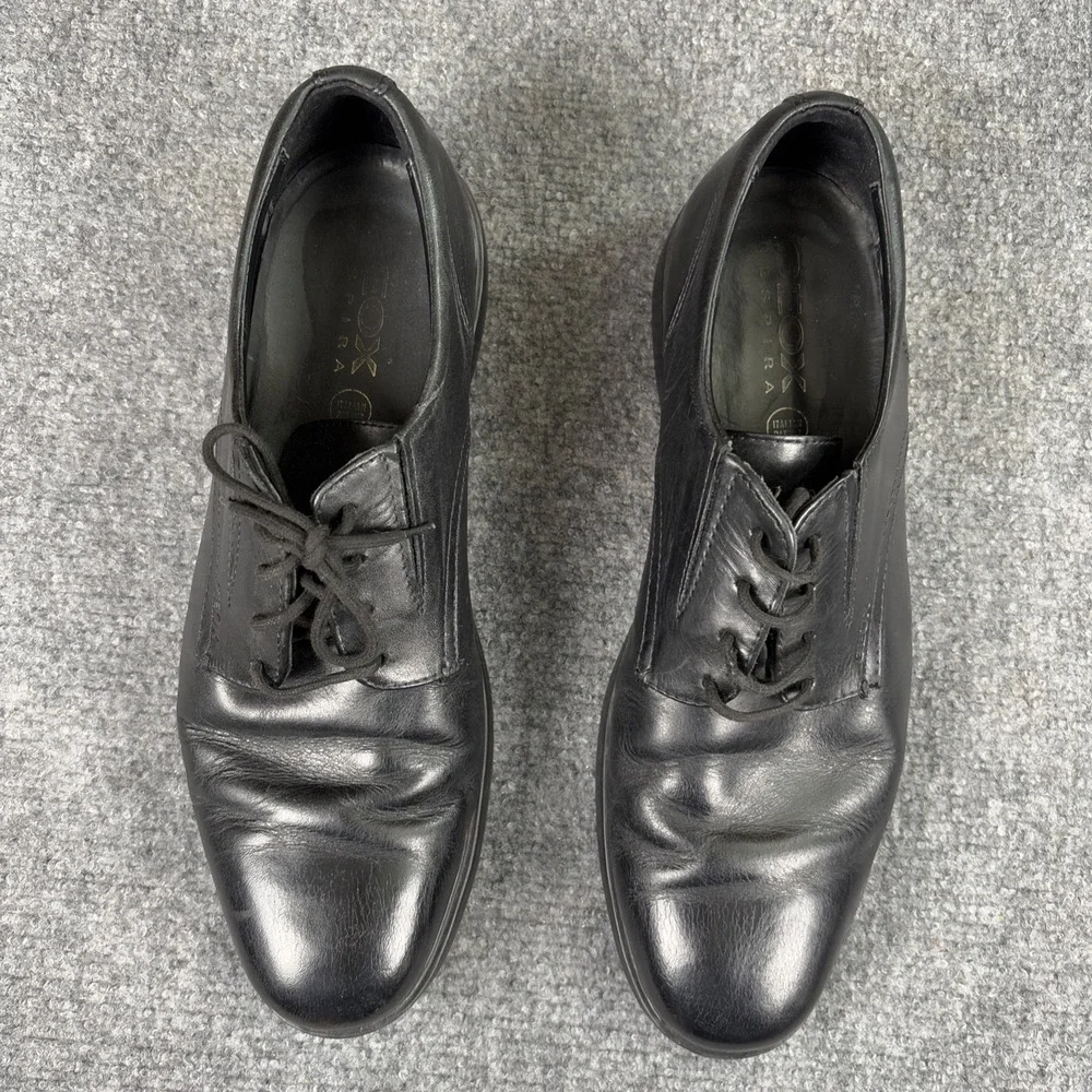 Geox Respira Shoes Mens 10.5 Black Dress Oxfords Lace Up Office Career Party‎